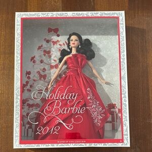 2012 Holiday Barbie Doll in Red Dress Collector